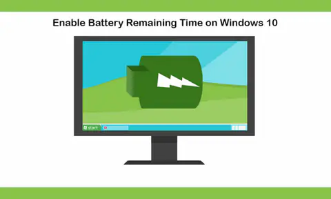 How to enable remaining battery time on Windows 10