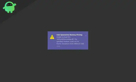 How to resolve Intel Optane memory pinning error on Windows 10