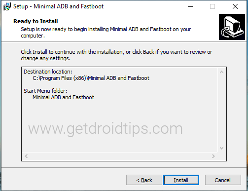 windows 7 install adb and fastboot