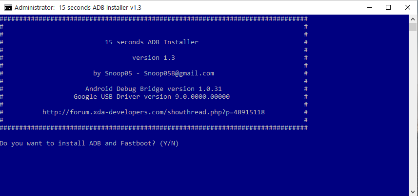 Comment installer ADB et Fastboot sur Windows