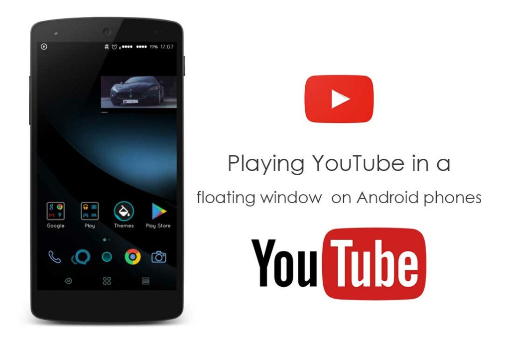 Playing YouTube in a floating window on Android Smartphones