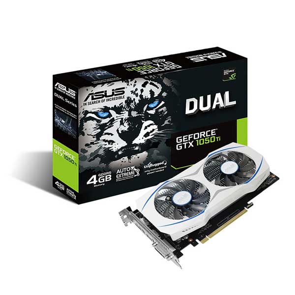 ASUS Geforce GTX 1050 Ti 4GB Phoenix Fan Edition DVI-D HDMI DP 1.4 Gaming Graphics Card