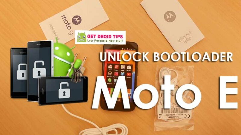 How To Unlock Bootloader On Moto E (Condor)