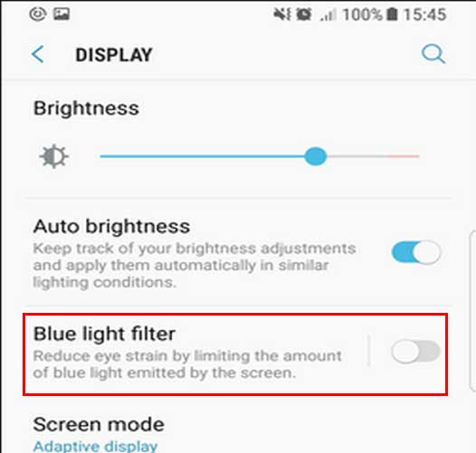 [How to] Turning on Blue Light Filter on Galaxy Note 8