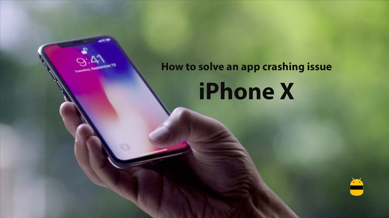 How to solve an app crashing issue on the new iPhone X