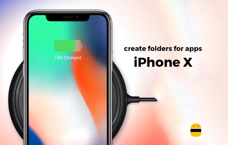 How to create folders for apps on iPhone X home screen