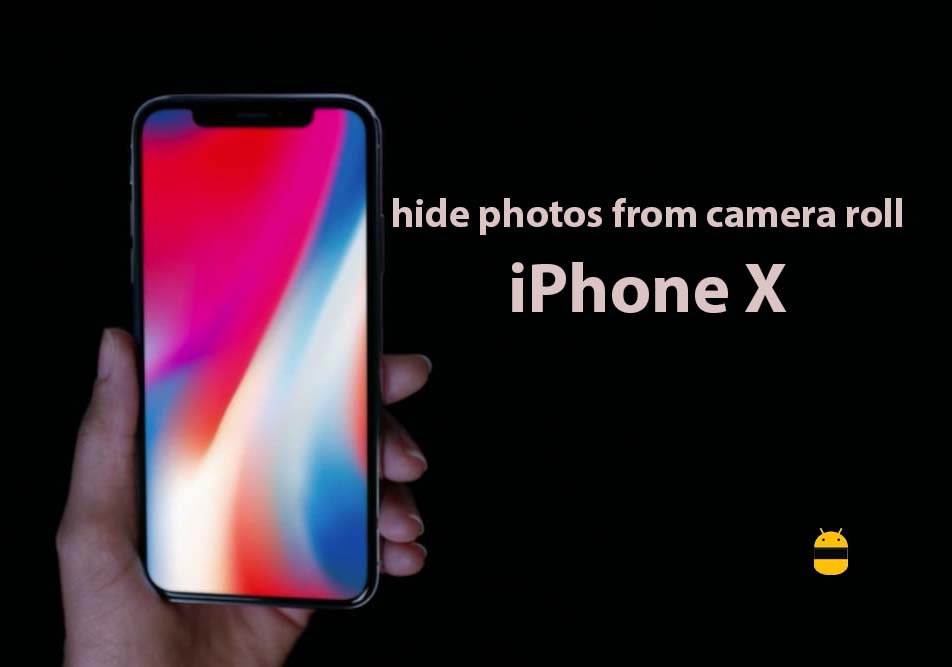 How to hide photos from camera roll of iPhone X