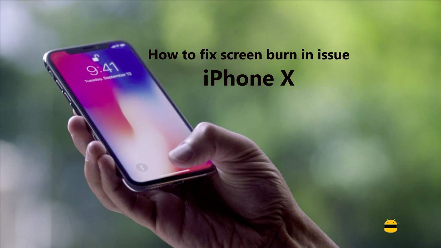 Как исправить проблему выгорания экрана на iPhone X