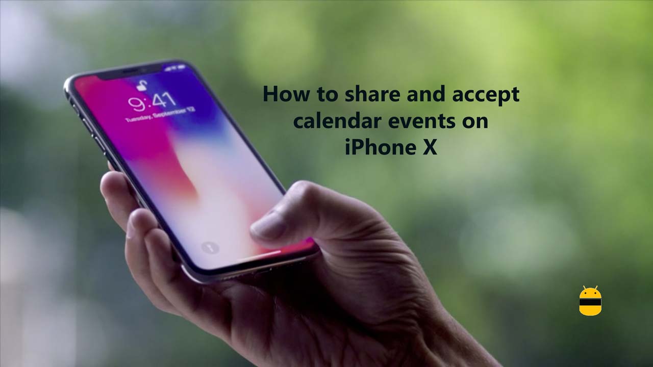 Как поделиться и принять события календаря на iPhone X