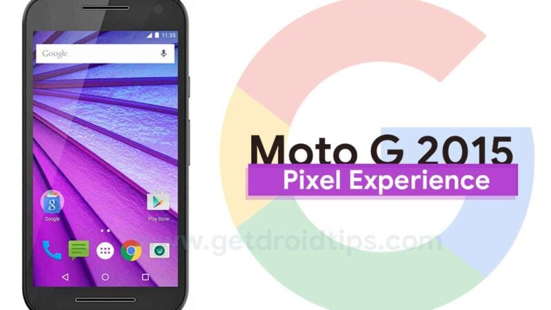 Update Android 8.1 Oreo based Pixel Experience ROM on Moto G 2015 (Go edition)