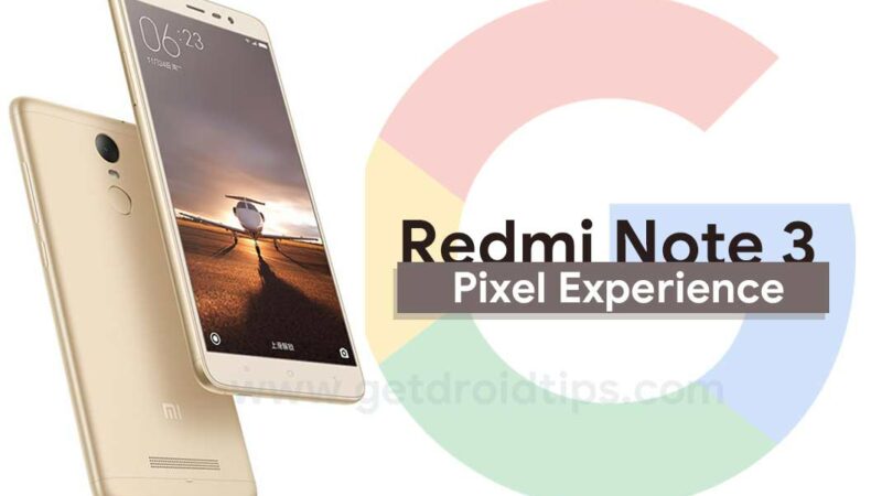 Update Android 8.1 Oreo based Pixel Experience ROM on Redmi Note 3 (Kenzo)