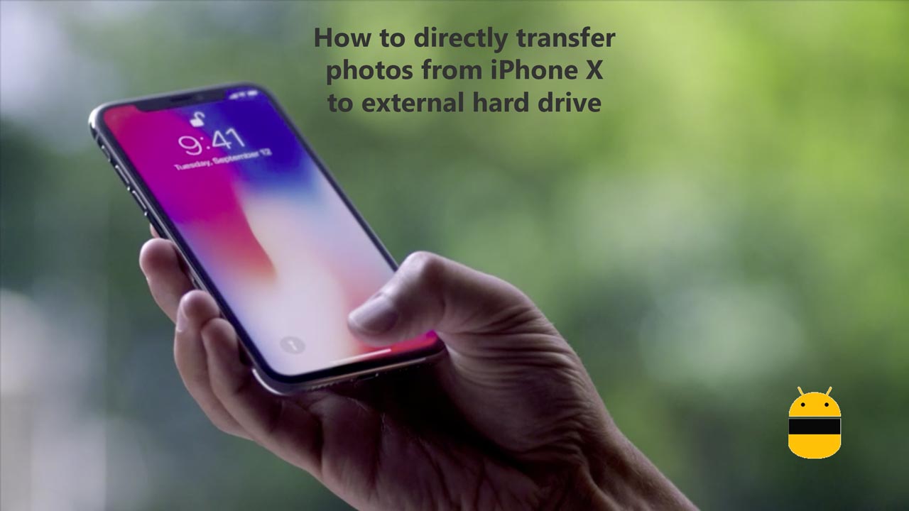 Как напрямую перенести фотографии с iPhone X на внешний жесткий диск 