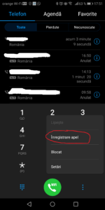 Huawei Phone App call records