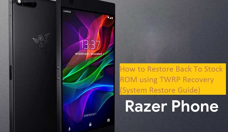 Restore Back To Stock ROM using TWRP Recovery (System Restore Guide)