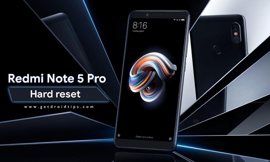 How to perform a Hard reset on Redmi Note 5 Pro