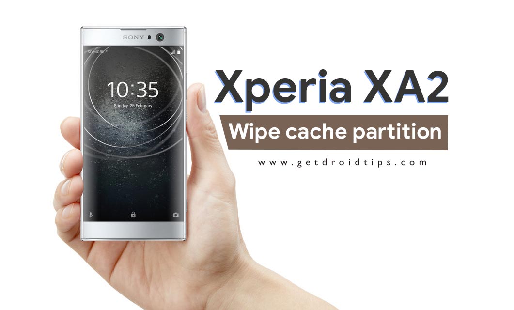 How to wipe cache partition on Sony Xperia XA2