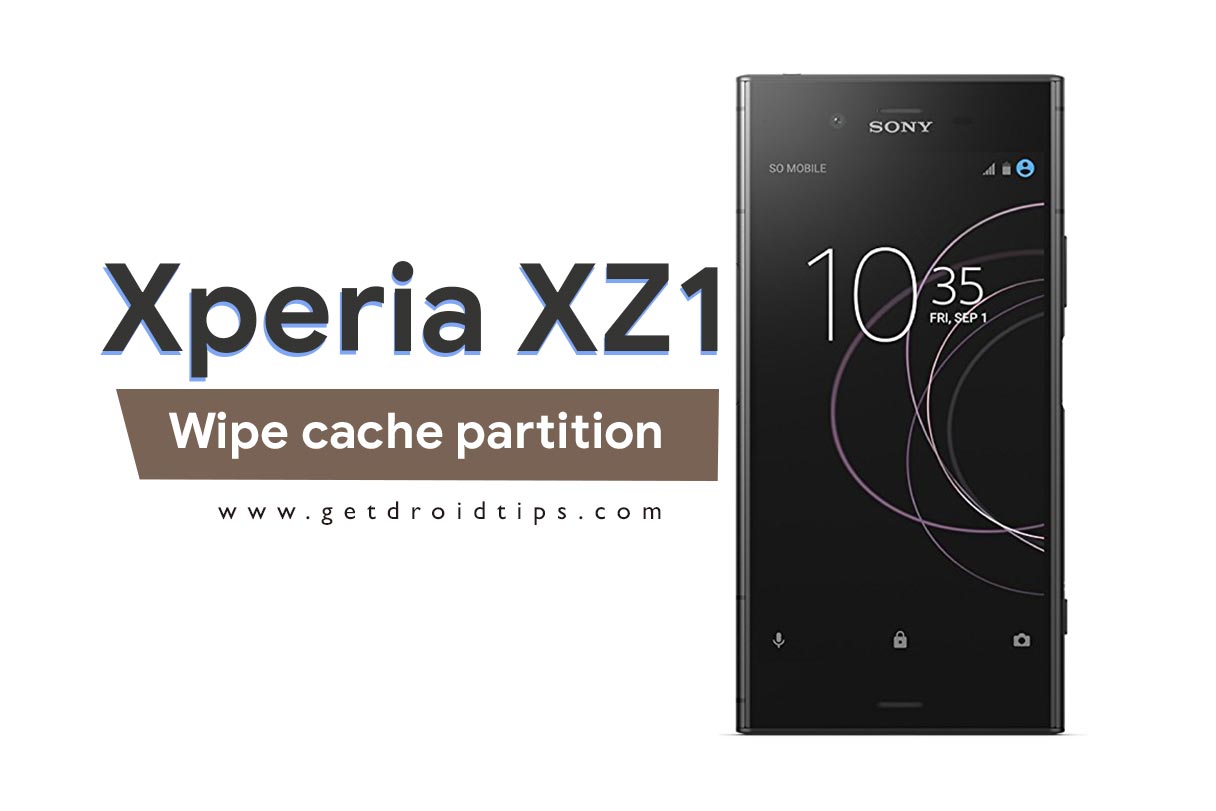 How to wipe cache partition on Sony Xperia XZ1