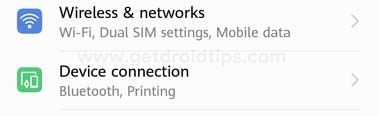 Huawei Settings Wireless Wifi, Bluetooth