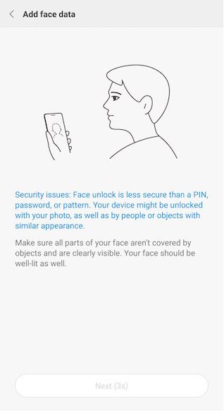 Enable Redmi Note 5 Pro Face Unlock
