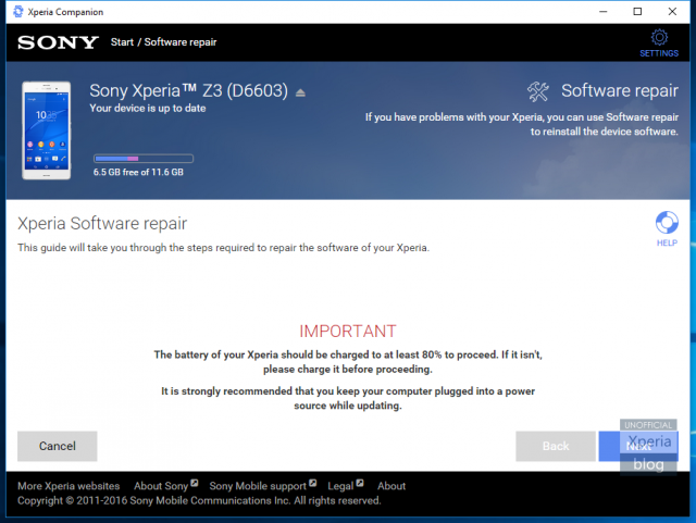 Xperia Companion Tool