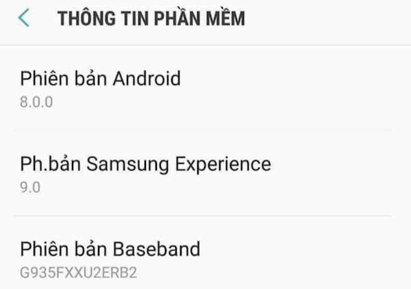 Galaxy S7 Edge Android Oreo G935FXXU2ERB2