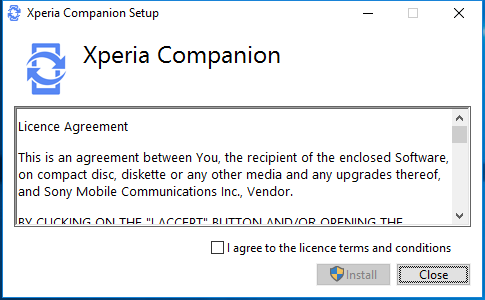 Xperia Companion Tool