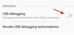 samsung usb debugging