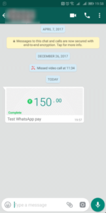 WhatsApp Payments Beta