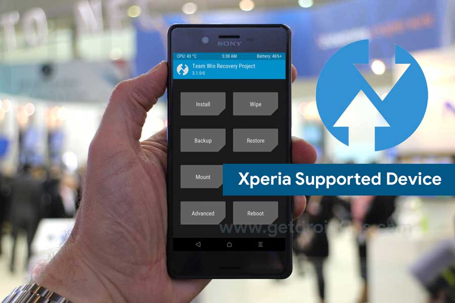 List Of Supported TWRP Recovery For Sony Xperia Devices