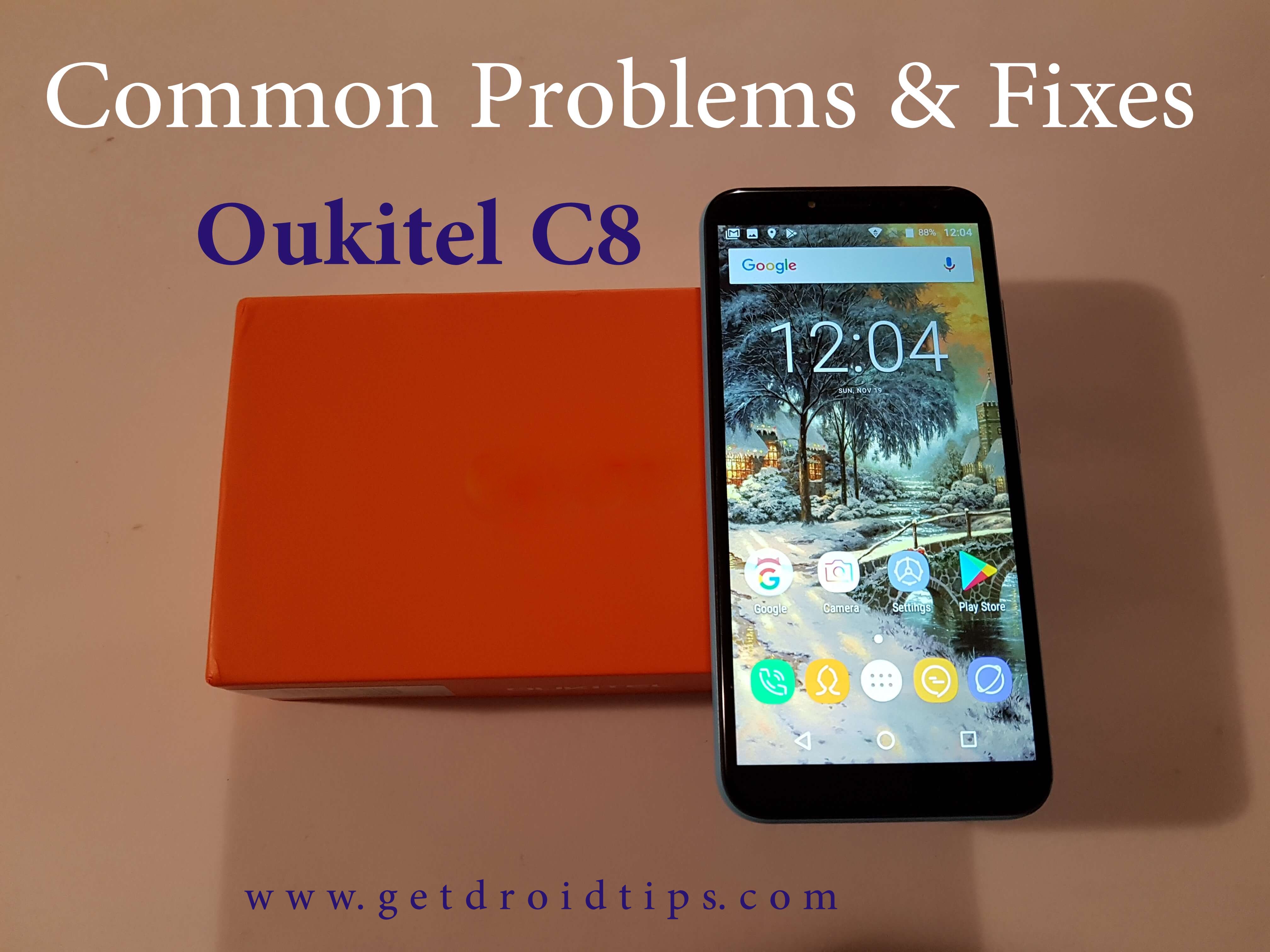 common Oukitel C8 problems and fixes