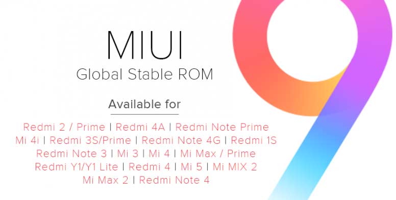 Xiaomi Released Miui 9 Global Stable Rom For All Supported India Devices