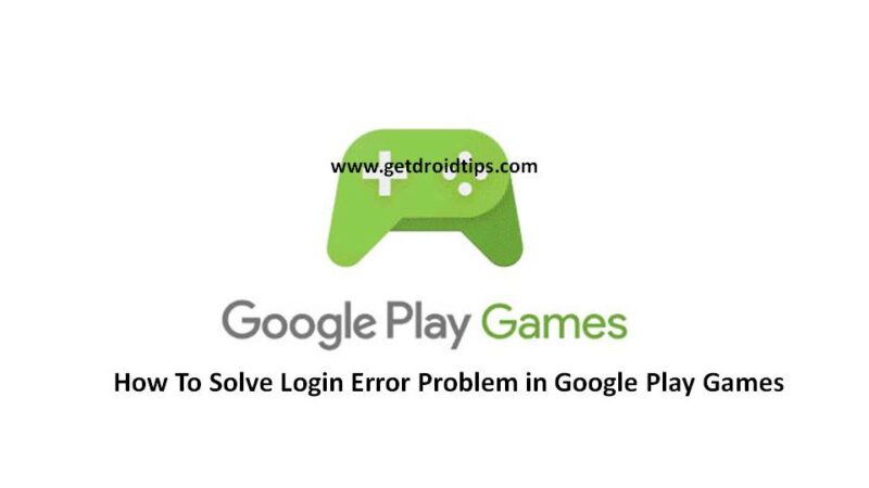 Google Play Games Login Error