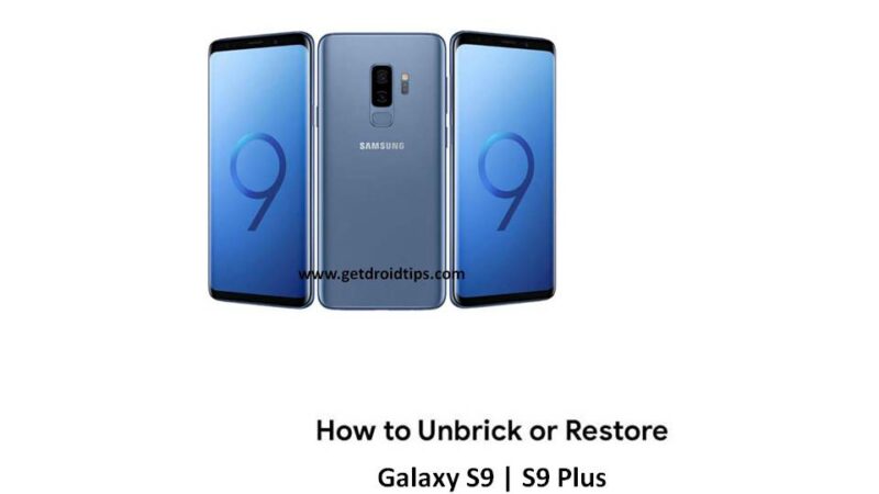 Unbrick Galaxy S9