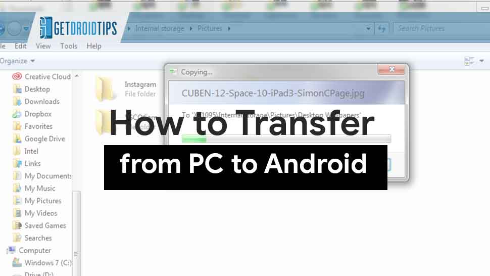 How to Transfer files from computer to Android using adb
