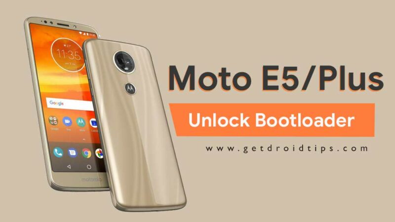 How to Unlock Bootloader on Motorola Moto E5 and E5 Plus