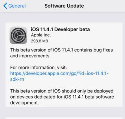 Скачать iOS 11.4.1 Beta 1