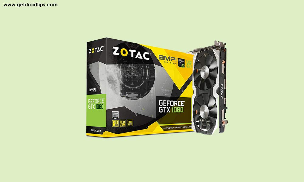 Zotac Amp Edition GeForce GTX 1060 6GB DDR5 PCI-e Graphics Card