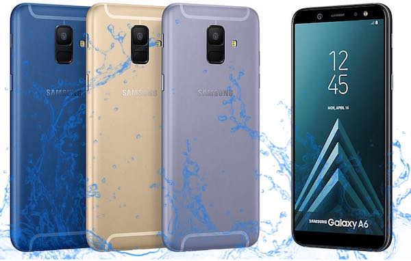 Samsung Galaxy A6 waterproof test