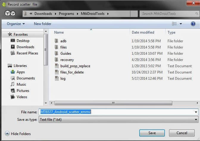 sp flash tool scatter file