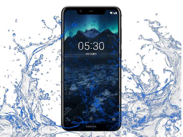 Is Nokia X5 a waterproof device?
