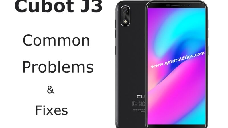 common Cubot J3 problems and fixes