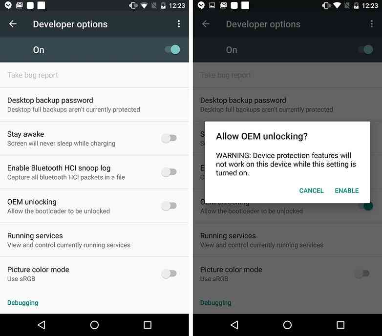 Enable OEM Unlocking