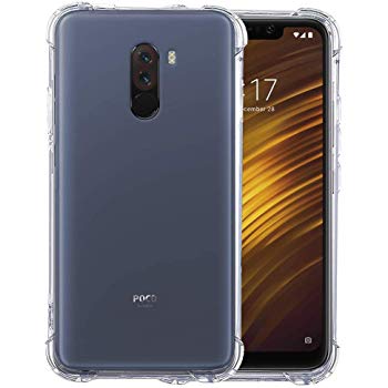 The GiftKart Crystal Clear TPU Case for Poco F1