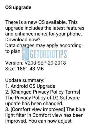 Android 8.0 Oreo for LG V20 is now rolling with build H99020D