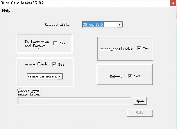 Amlogic Burn Card Maker tool