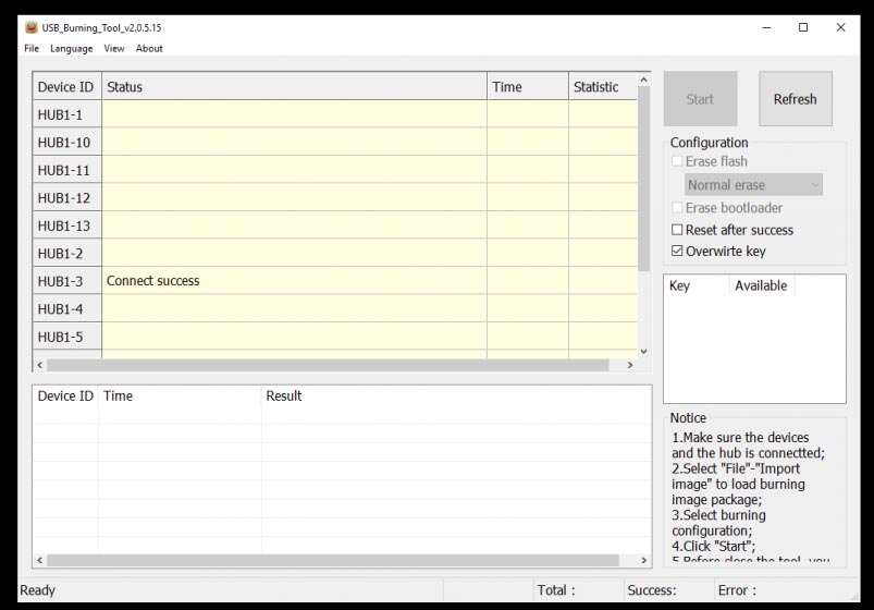 Amlogic USB Burning Tool