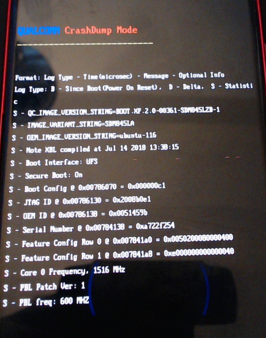 Fix QUALCOMM CrashDump Mode on OnePlus 6/6T