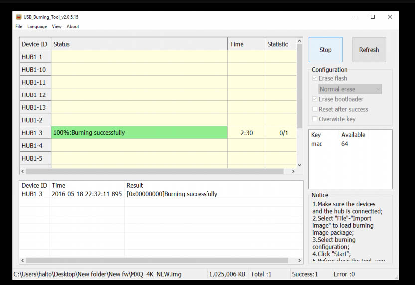 Amlogic USB Burning Tool