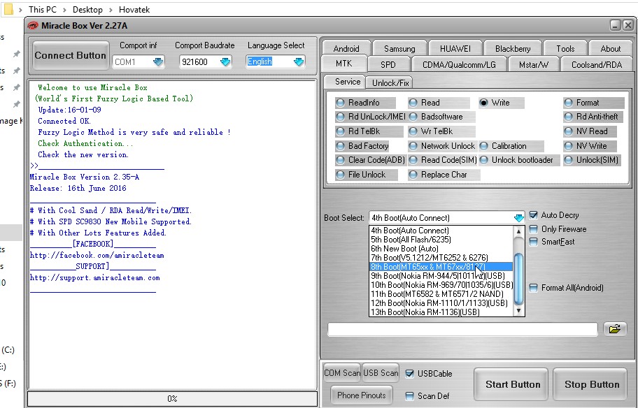 Flash Firmware Using Miracle Box