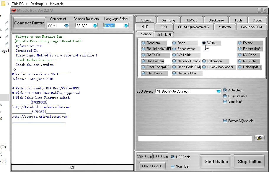 Flash Firmware Using Miracle Box